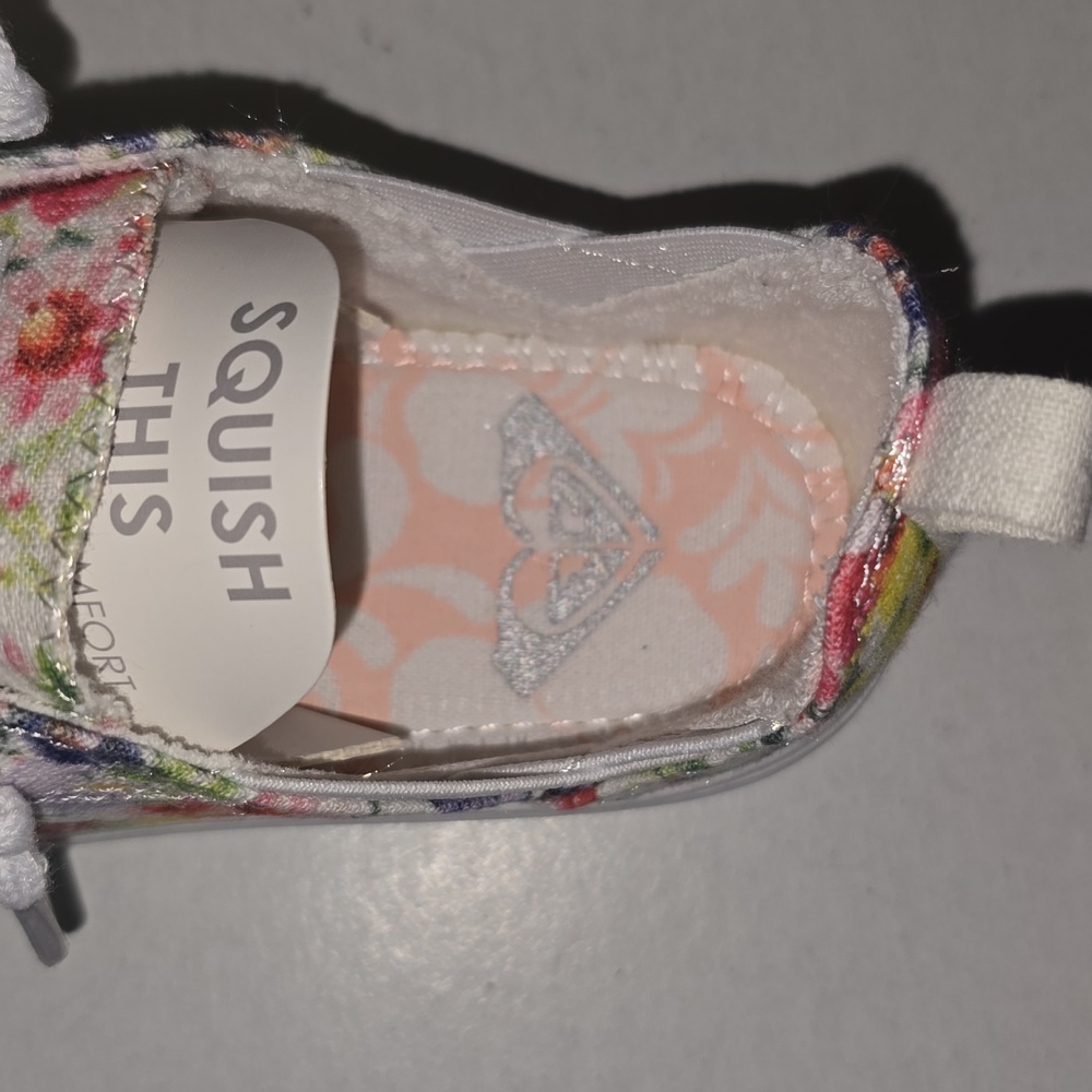 Roxy Libbie Slide On Canvas Floral Print Memory Foam Womens Size 6 NWT - Picture 9 of 11